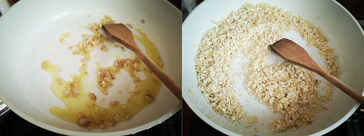preparare risotto